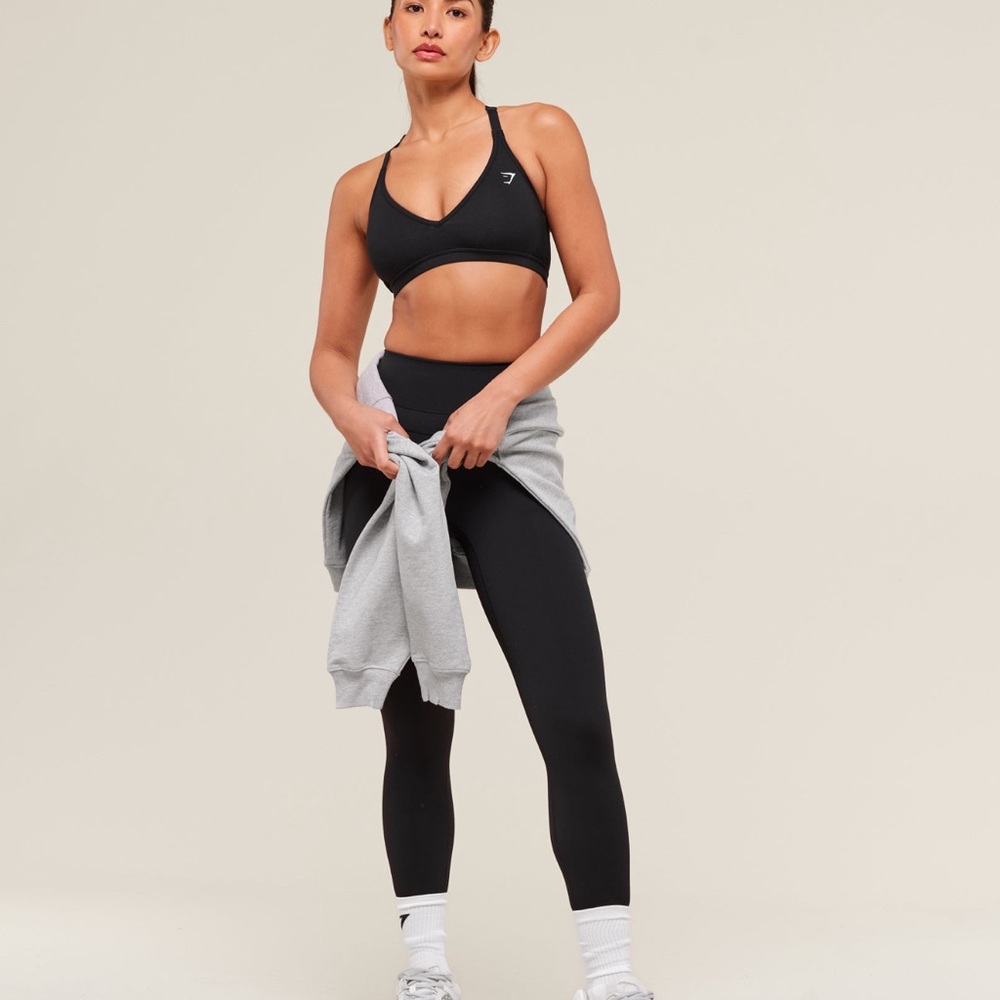 Gymshark Black Racerback Sports Bra - Picture 3 of 6